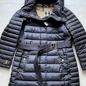 Burberry Harrowden Quilted Down Coat.